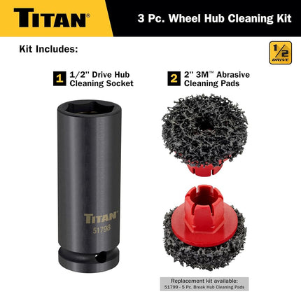 Titan 51798 Wheel Hub Cleaning Kit