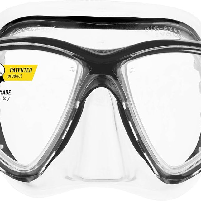 Cressi Big Eyes Evo & Alpha Ultra Dry Snorkel Set 