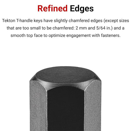 TEKTON Clé Allen à poignée en T à embout sphérique de 6 mm | KTX38060