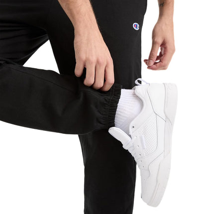 Champion Men's, Lightweight Lounge, Jersey Knit Casual Pants (Reg. Or Big & Tall) Track, Black C Patch Logo, X-Large