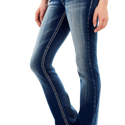 WallFlower Jeans Women's Short Inseam Luscious Curvy Bootcut Jeans, Jenna, 5