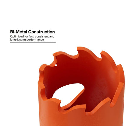 Klein Tools 31013 Bi-Metal Hole Saw, 7/8-Inch Circle Saw, Metal and Drywall Hole Cutter, Sheet Metal Cutter