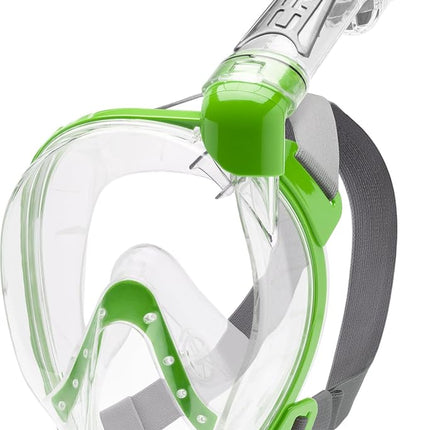 Cressi Duke Dry, Clear/Lime, S/M