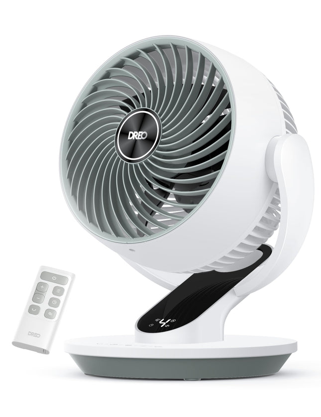 Dreo Oscillating Fan for Bedroom, 9 Inch Quiet Tab