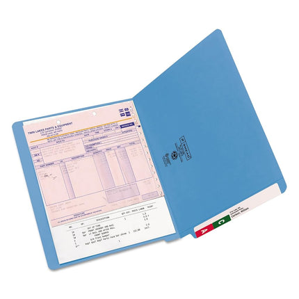 Smead End Tab Folder, Letter, Straight, 11 Point, Blue, 100 Per Box (25010)
