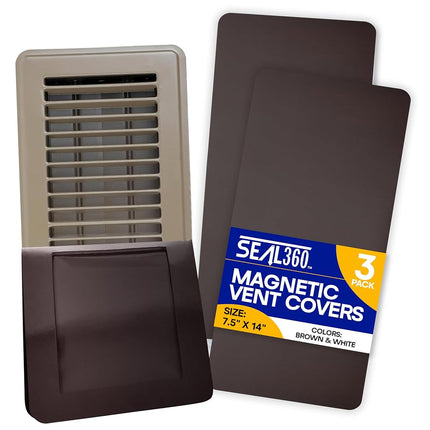 SEAL360 Magnetic Vent Covers (3-Pack), Pockets for