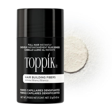 Toppik Hair Building Fibers, White, 12g Fill In Fi