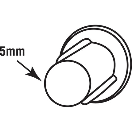 Prime-Line Products U 10033 Shelf Peg Hole Plugs, 5mm, Plastic, White, Push-in (Pack of 48)