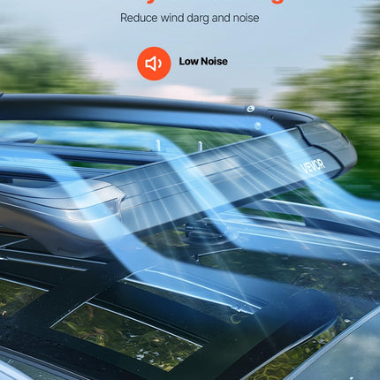 VEVOR Roof Rack Cargo Carrier, 48 x 40 x 5.6 in, Universal Rooftop Cargo Basket, Car Top Luggage Holder with 150 lbs Max Load Capacity, 4.1 in Fence, Anti-Rust Alloy Steel, Wind Fairing, for SUV Car