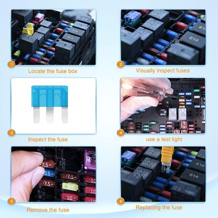 Nilight 60PCS Micro3 Fuse ATL Car Blade Fuses Assortment Kit 3 Prong Micro Blade Car Fuses Replacement 5A 7.5A 10A 15A Automotive Fuse with Fuse Puller for Cars Trucks SUVs RVs