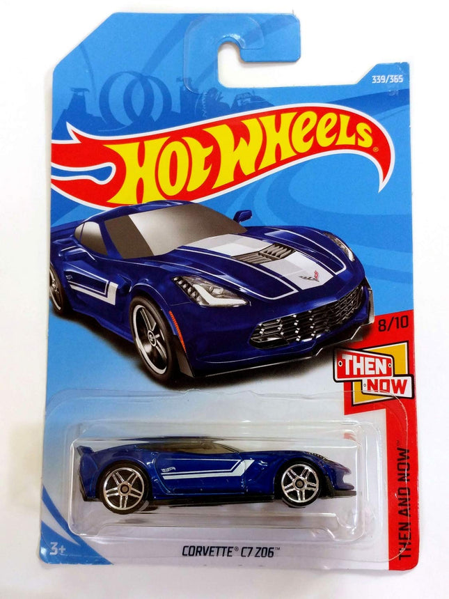Hot Wheels 2018 Then And Now Corvette C7 Z06 339/3