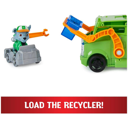 Paw Patrol Transformable Rocky Car - Big Truck with 1 Rocky Figure and 1 Mini Rescue Car - 6065318 - Toys for Children 3 Years+