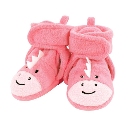 Botines de forro polar acogedores Hudson Baby unisex-bebé, Dino niña, 12-18 Meses