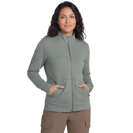 Skechers Women's Cozy Fit Ottoman Jacket, Green, X