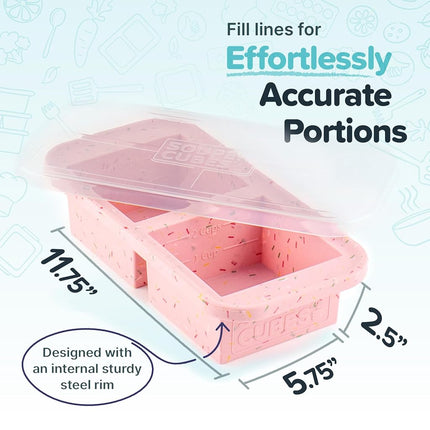 Souper Cubes 500 mL/ 2 Cup Freezer Silicone Mould, Cotton Candy, 1-Pack