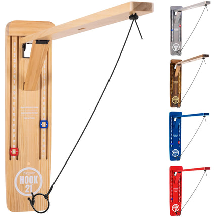 GoSports Hook 21 Wall Mounted Ring Swing Game with