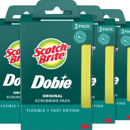 Scotch-Brite Cleaning pad, Yellow, 12 Count