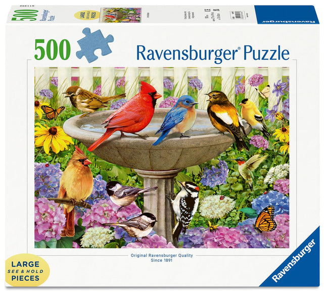 Ravensburger 16793 Bij het Bird Bath Puzzle, Multicoloured