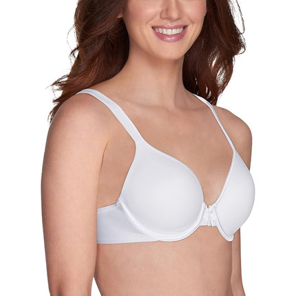 Vanity Fair Women's Bra with 2-Way Convertible Straps, Body Caress Full Coverage, Lightly Lined Cups Up to Dd, Underwire-White, 36B