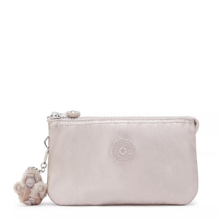 Kipling Creativity Large Pouch, Metallic Glow