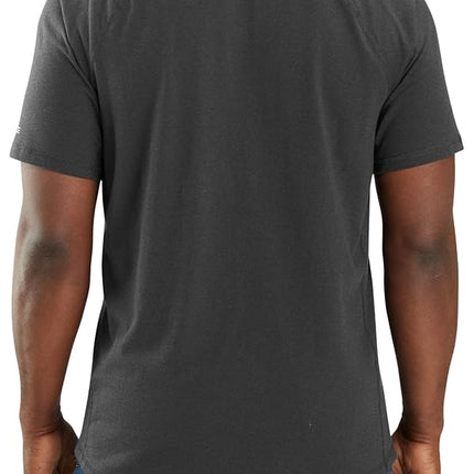 Carhartt Men's 104616 Force® Relaxed Fit Midweight Short Sleeve Pocket, Carbon Heather, XL