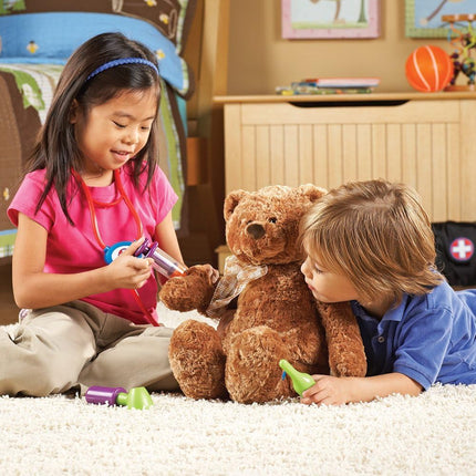 Learning Resources New Sprouts Cure It! Doctor Kit for Kids, Pretend Play Doctor Set, 6 Pieces, Ages 2+