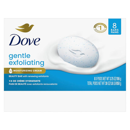 Dove Beauty Bar Gently Cleanses and Nourishes Sensitive Skin Effectively Washes Away Bacteria While Nourishing Your Skin, 3.75 oz, 8 Bars