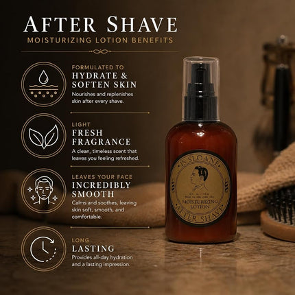 JS Sloane Moisturizing After Shave Lotion, Red, 4 Oz