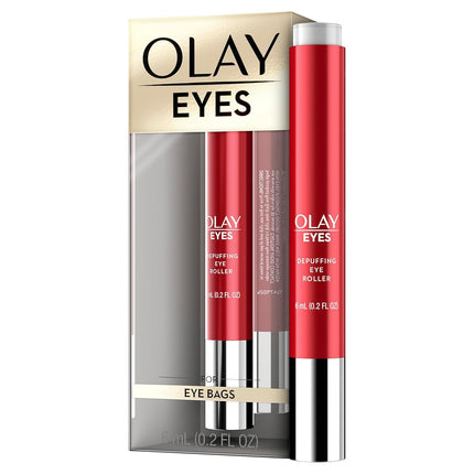Olay Eyes Depuffing Eye Roller massages to Help Re