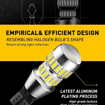 AUXITO 912 921 LED Bulbs White Reverse Lights, 700% Brighter