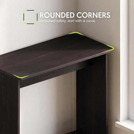 Furinno Simplistic Computer Desk, Study Desk, Writing Desk, Espresso