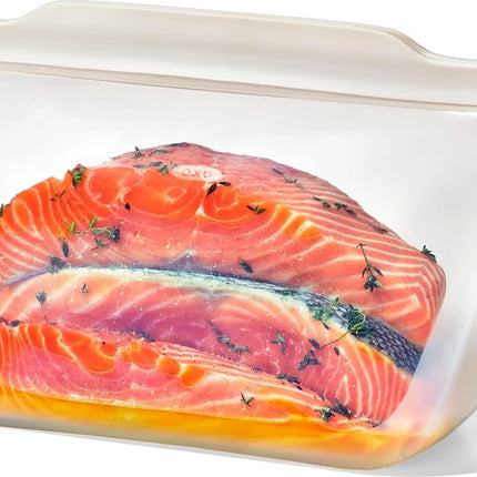 OXO Good Grips Silicone Reusable Stand-Up Bag, 1.8 L, Oat