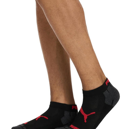 PUMA Men's 8 Pack Low Cut Running Socks, Black, US 10-13