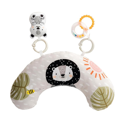 Taf Toys Ergonomic Tummy Time Pillow with Teether 