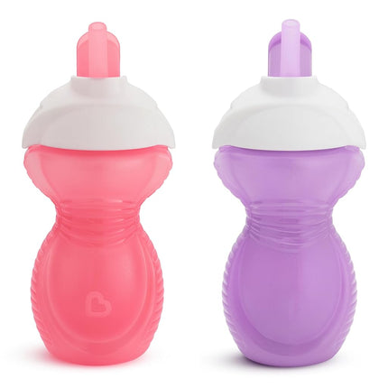 Click Lock Flip Straw Cup, Pink/Purple, 9 Ounce, 2