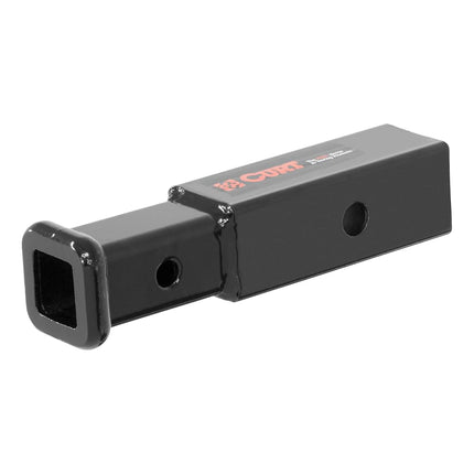 CURT 45770 Adaptador reductor de enganche de remolque, de 2 a 1-1/4 pulgadas, extensión de 4 pulgadas, 3,500 libras, negro