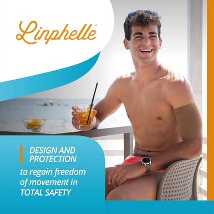 Linphelle Coverpicc - Upper Arm Cover for Picc Line, Soft Microfiber Arm Sleeve, Ideal for Picc Line, Glucose Sensor, Compass, XL