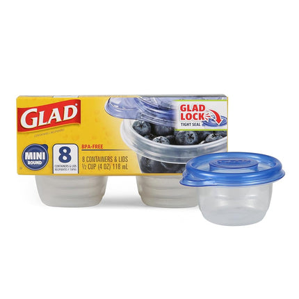 GladWare Mini Redondo - 8 unidades
