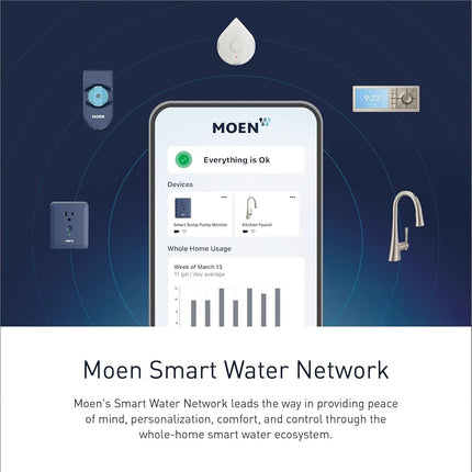 Moen S3102, Bathroom U Digital Shower Valve, 2-Outlet