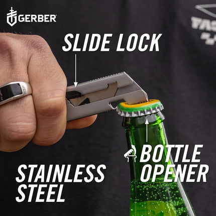 Gerber Gear EAB Slim Compact Utility Knife, Clips on Bag or Key Fob with Replaceable Blade with Bottle Opener for Daily Use, EDC Equipment with Box Cutter