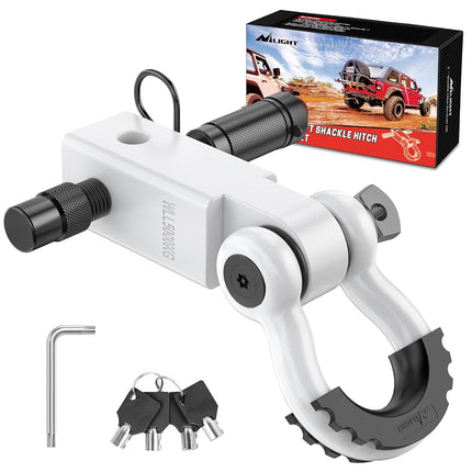 Nilight Anti-Theft Shackle Hitch Receiver 2Inch 45