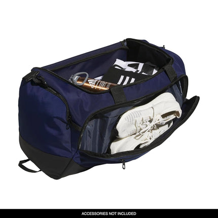 adidas Defender 5.0 Durable Duffle Bag for Sports, Gym and Travel, Team Navy Blue 2, Medium (59L), Defender 5.0 Duffel Bag, Travel Duffel Bag, Durable Sports Bag for Men and Women