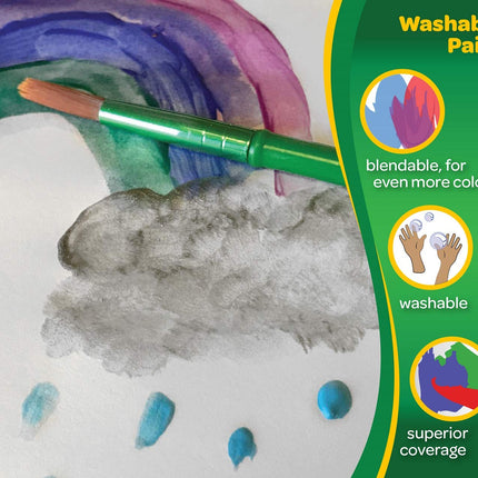 Washable Paint, Orange, 16 oz