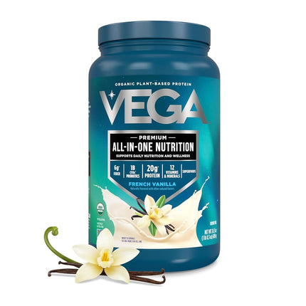 Vega One All-in-One Plant Protein Shake - French Vanilla - 689g (24.3oz)