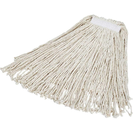 Rubbermaid Commercial Products Value Pro Cut-End Mop Head, Cotton, 24, 1-Inch Headband, White (FGV11800WH00)(Pack of 12)