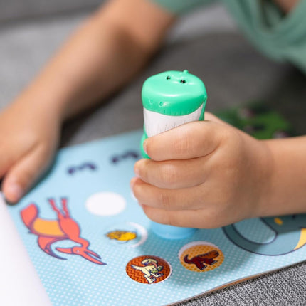Melissa & Doug Sticker Wow Stamper & Activity Pad − Dinosaur | Book & Travel Toys for Children | Age 3+