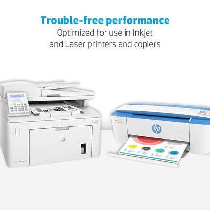 HP Paper, Office Ultra White Poly Wrap, 20lb, 8.5 x 11, Letter, 92 Bright, 1500 Sheets / 3 Ream Case, (112090), Made in The USA