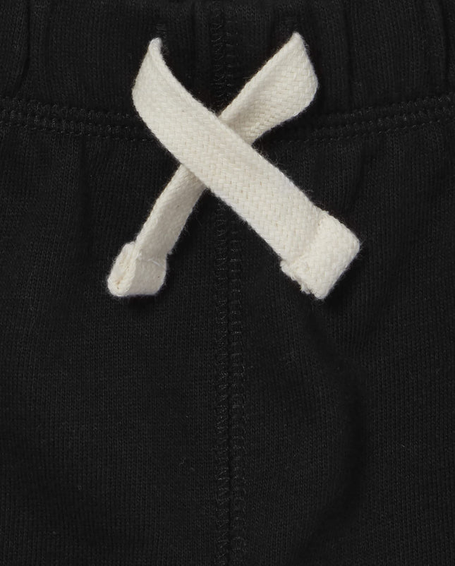 The Children's Place Short en molleton pour bébés garçons et tout-petits, Noir lot de 3, 12-18 mois US