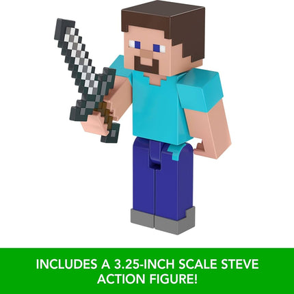 Mattel Minecraft Village Raid Pack with 3 Action Figures & Accessories