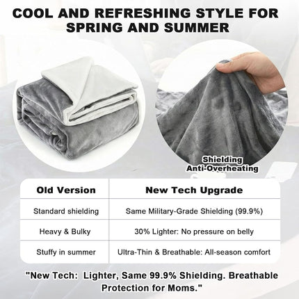 Preboun 60 X 50 Inch Faraday Blanket EMF Protection Flannel Grey